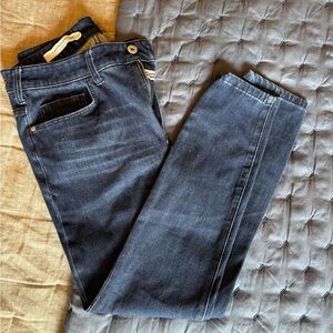 Pilcro and the Letterpress High Rise Denim Legging Sz 30- Dark Blue